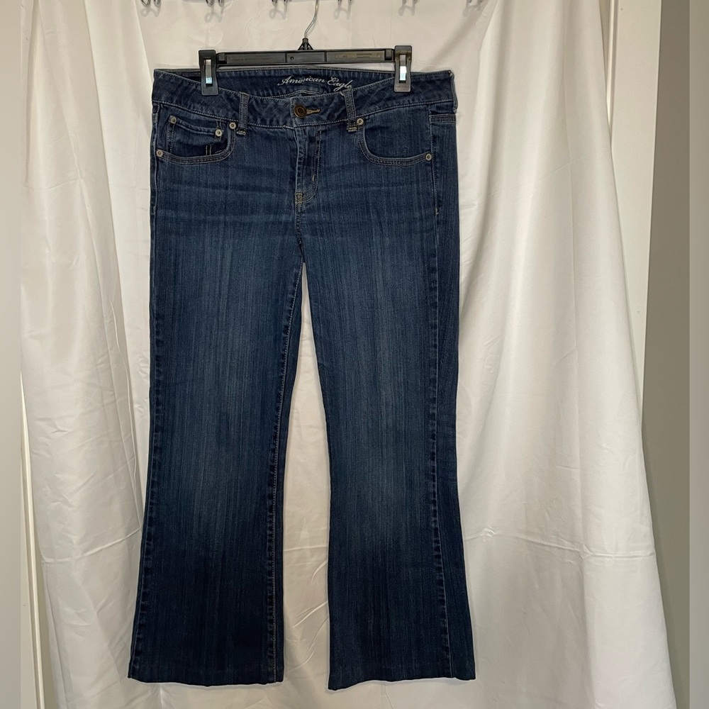 American Eagle/ Low-Rise Favorite Boyfriend Jean dark wash